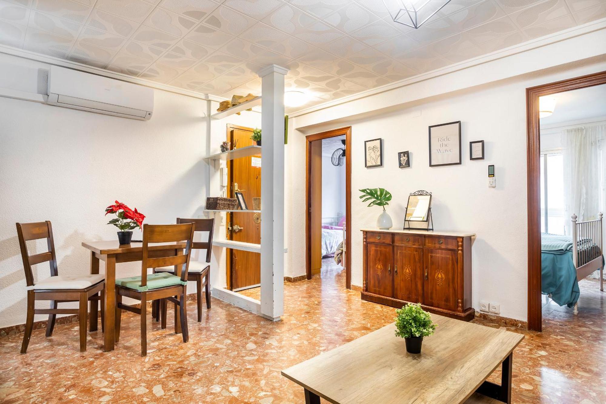 Big Apartment At Beach With Terrace Valencia Exteriör bild