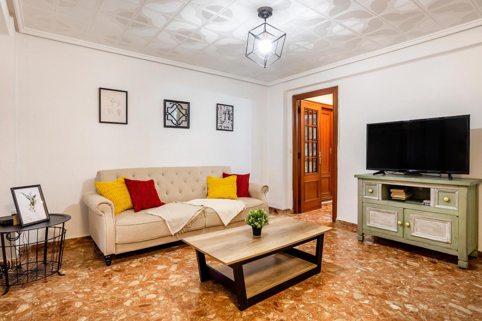 Big Apartment At Beach With Terrace Valencia Exteriör bild